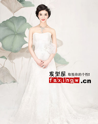 李梓言純美婚紗大片 多變唯美新娘髮型圖片