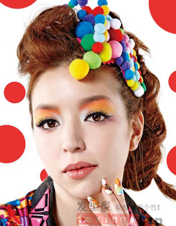  2015超炫波普風格髮型色彩斑斕更顯時尚