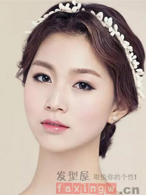 新娘韓式盤發圖片 打造最美時尚新娘