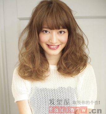 中長發空氣燙圖片大全 中長發空氣燙圖片大全