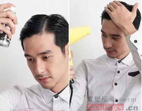 大背頭潮男髮型步驟圖解 大背頭潮男髮型步驟圖解