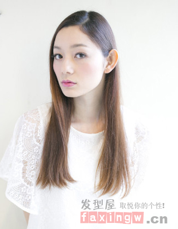 日系長直發髮型圖片 清新飄逸好打理