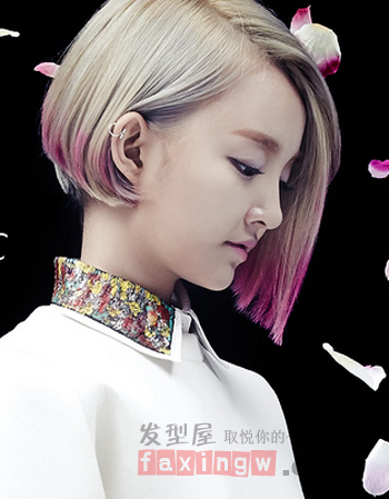 韓國女生短髮髮型圖片   輕鬆凸顯大牌范