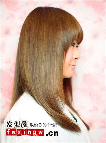 2012人氣女生梨花頭髮型圖片 擺脫方長圓臉型問題