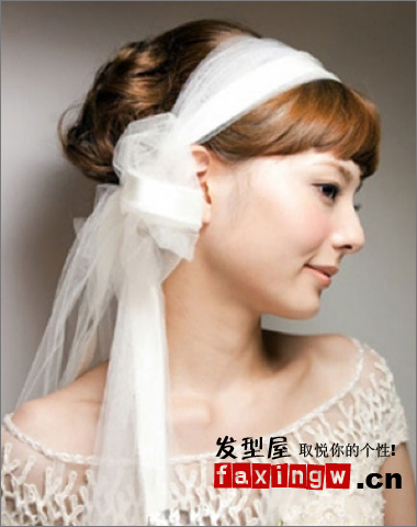 2012簡單新娘髮型設計教程 打造唯美時尚新娘
