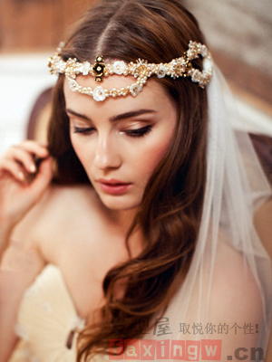 2015新娘頭紗造型精選  打造迷人仙女氣質