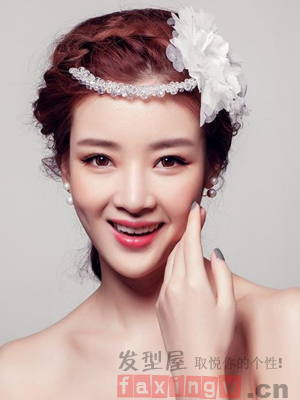 韓式新娘額飾髮型精選 華美髮飾錦上添花