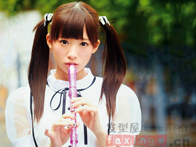 日韓風俏皮雙馬尾扎發  裝嫩賣萌必學髮型