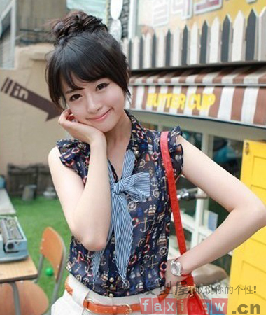 日韓風甜美花苞頭扎法  糖心公主甜蜜養成