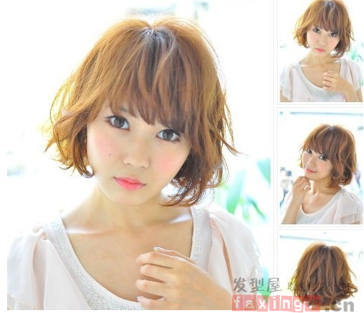 短髮空氣燙造型女韓范 短髮空氣燙造型女韓范