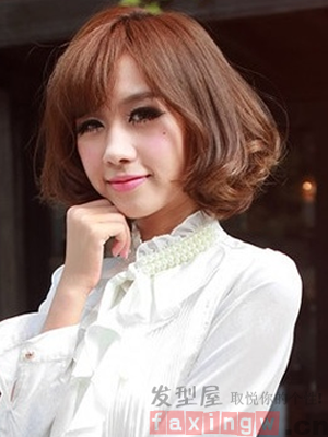 韓式蓬鬆短捲髮型