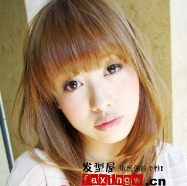 女生流行髮型 唯美動人日系中發髮型