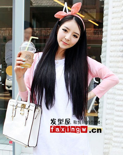 長發髮型圖片 唯美迷人韓式女生長發髮型