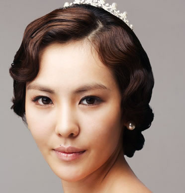 金秋韓式新娘髮型