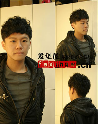 2010韓式男生捲髮圖片