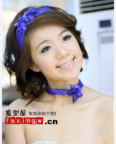 2012時尚甜美新娘髮型圖片欣賞
