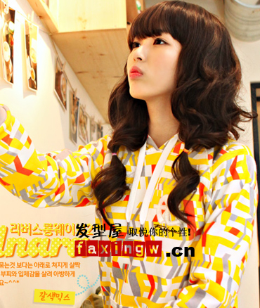 2012最新韓式捲髮髮型設計圖片