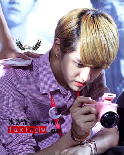 EXO-M吳亦凡Kris最新潮男染髮髮型圖片