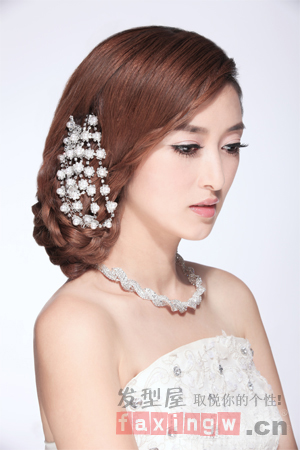 最新時尚新娘造型 韓式優雅三股辮編髮