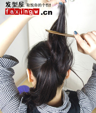 一分鐘diy 輕鬆打造出美美花苞頭