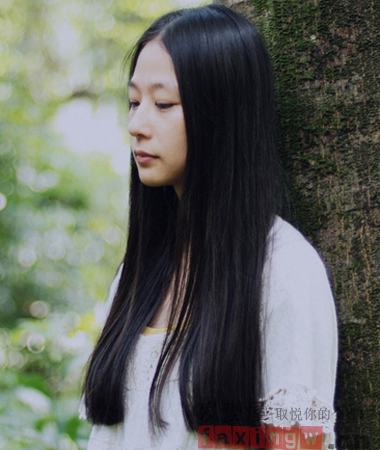 2013女生氣質中分髮型圖片  中分御姐也愛小清新