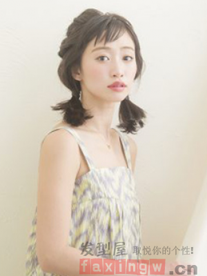 短髮雙馬尾辮扎法 甜美可愛最討喜