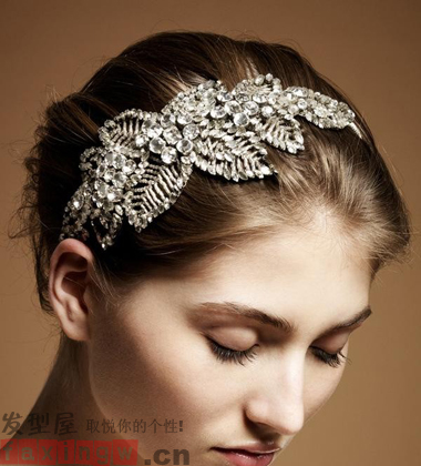 2013復古風新娘髮飾圖片   打造優雅公主氣質