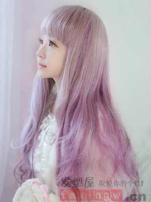 小清新淺紫色髮型盤點  靚麗發色最顯膚白