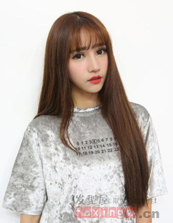 魅力女生褐色染髮圖片 打造俏麗新女性