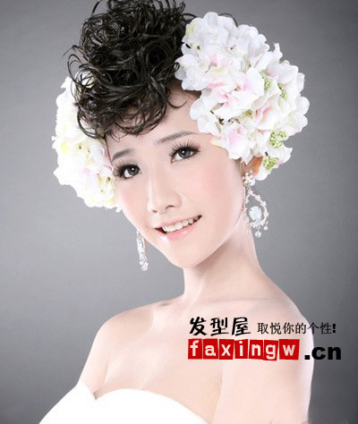 2011最新浪漫新娘盤發