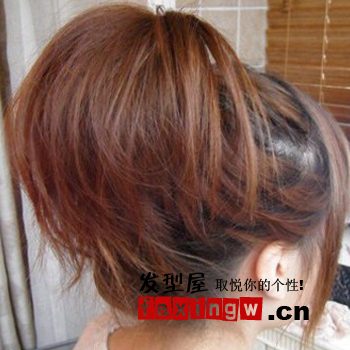 韓式花苞頭 簡單的短髮花苞頭扎法