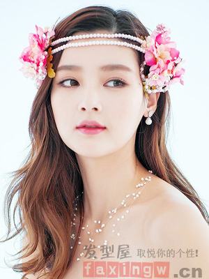 韓國氣質大氣新娘髮型  典雅高貴公主范兒