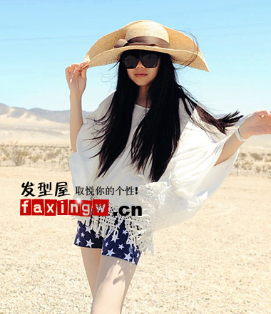 長臉女生適合的長髮髮型 清純女生直發髮型