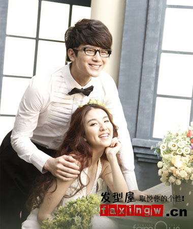 2012年最新婚紗照髮型