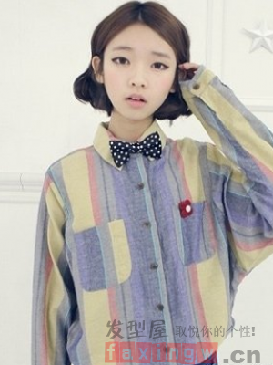 韓式女生短捲髮 時尚百變又百搭