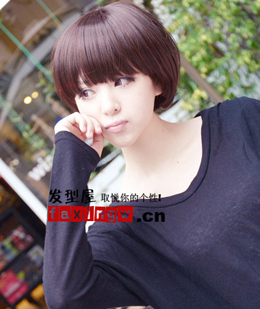 2012可愛齊劉海短髮髮型圖片
