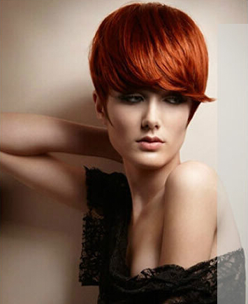 沙宣髮型設計 紅色染髮更時尚氣