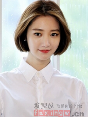 韓系女生短髮髮型 清新時尚冬季不顯胖