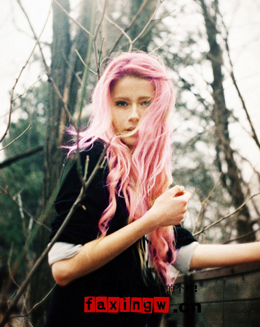 粉紅色頭髮圖片 漂亮粉紅色染髮髮型