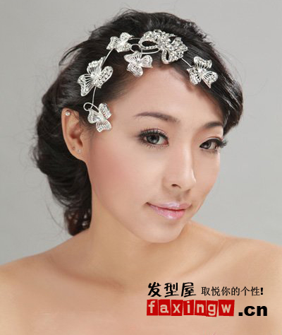 2011秋季最流行的新娘盤發圖片