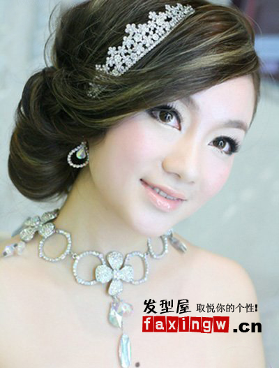 夢幻貴氣韓式新娘髮型圖片