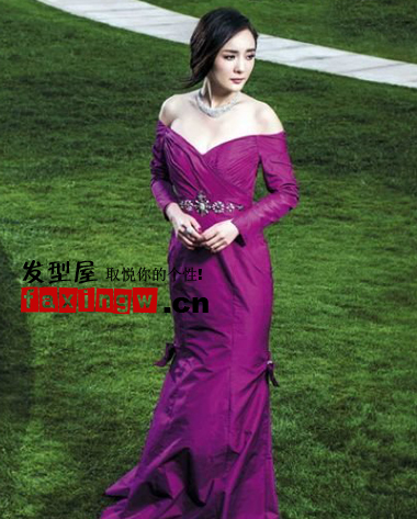 楊冪最新婚紗禮服大片 甜美新娘髮型展魅力