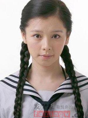 孩子扎頭髮簡單的圖片