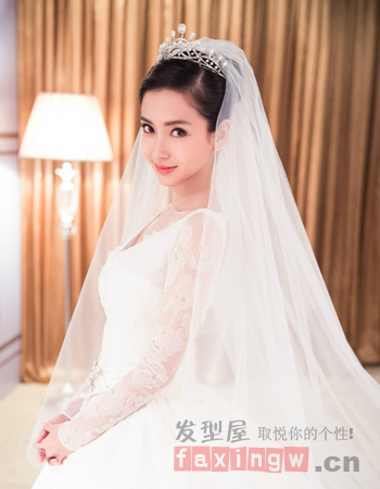 黃曉明Angelababy浪漫大婚 百變婚紗照髮型揭秘