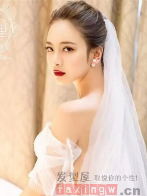 新娘韓式白紗髮型 給你婚禮一個幸福的句號