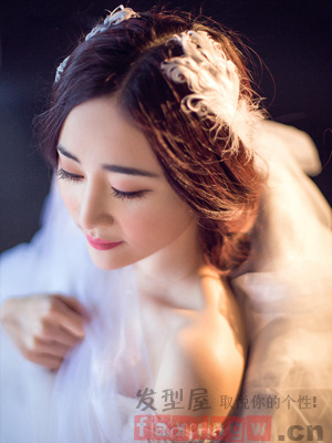 韓系甜美新娘髮型設計  女神氣質超驚艷