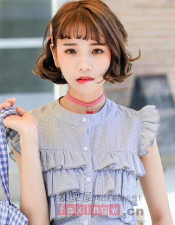  2015韓國時尚短髮燙髮   甜美造型看你的
