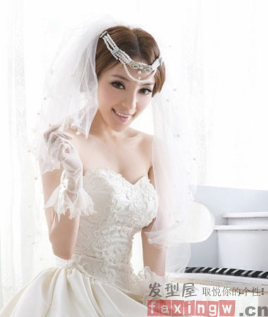 上海復古髮型新娘圖片