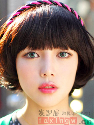 2015最新女孩蘑菇頭髮型  俏皮短髮呆萌減齡