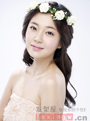 韓國氣質大氣新娘髮型  典雅高貴公主范兒